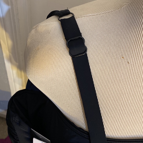 New with tags Jantzen Glamour Maillot Cap-Sleeve One-Piece Swimsuit Black 22W - Picture 8 of 16